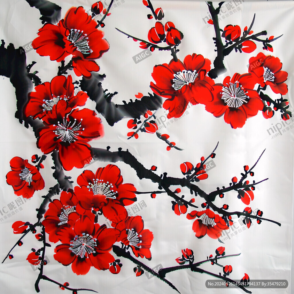 紅梅迎春 春意盎然