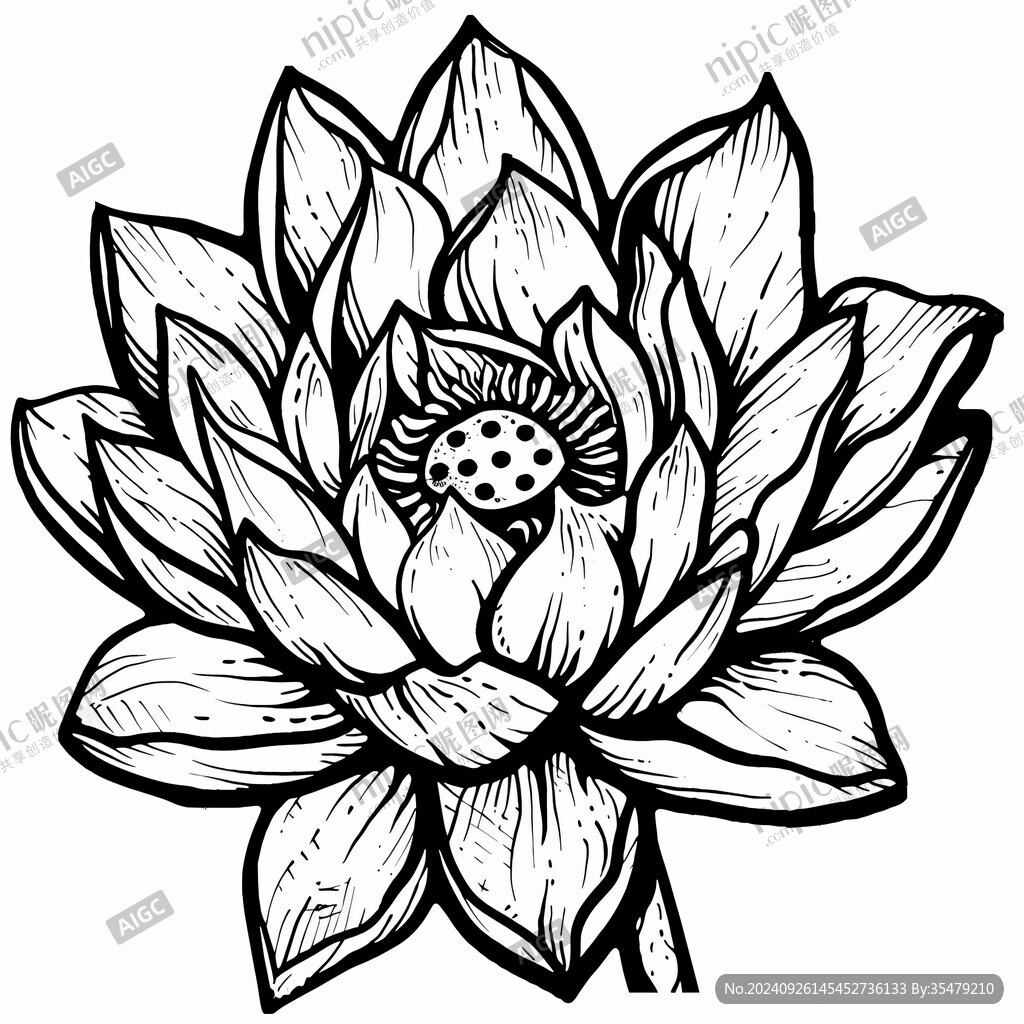 清雅素描 荷花之美