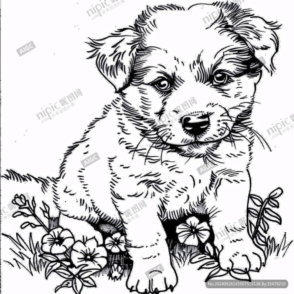 萌犬花叢