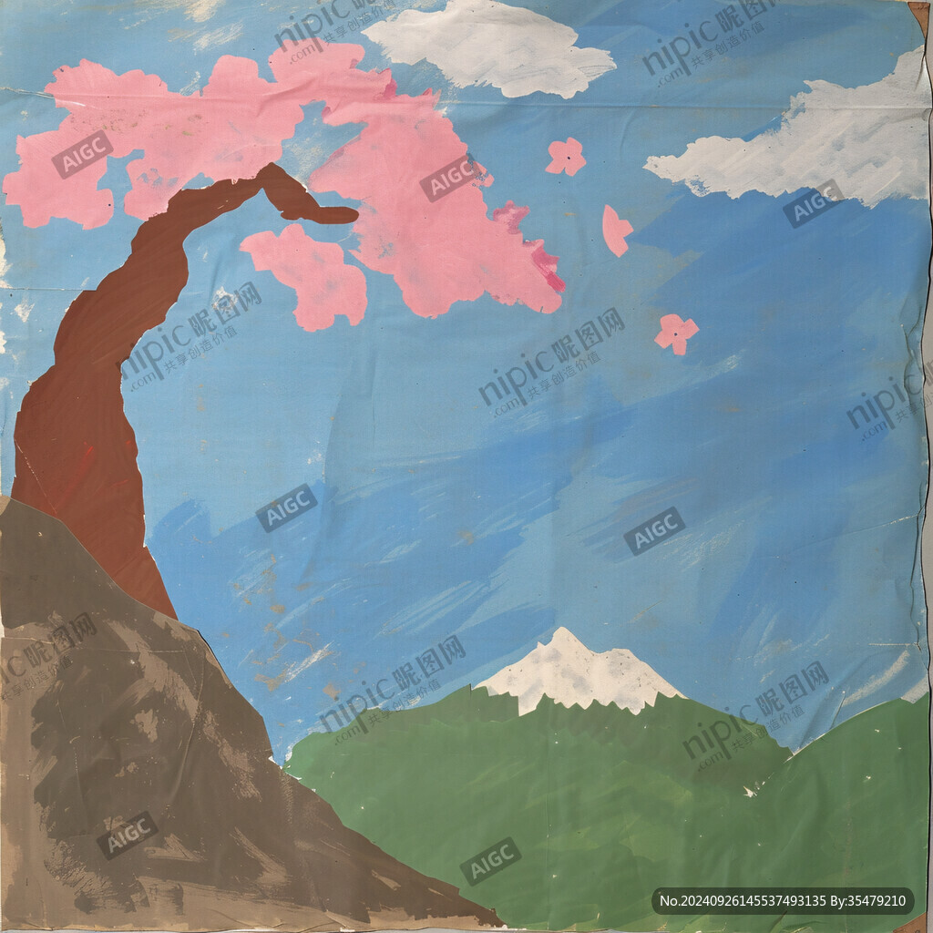 山間櫻花 春意盎然