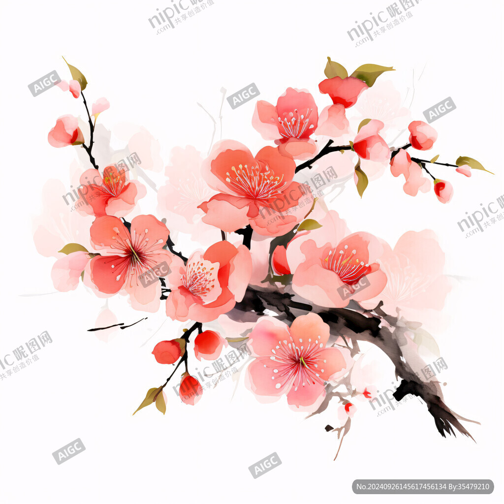 淡雅粉紅 春意盎然