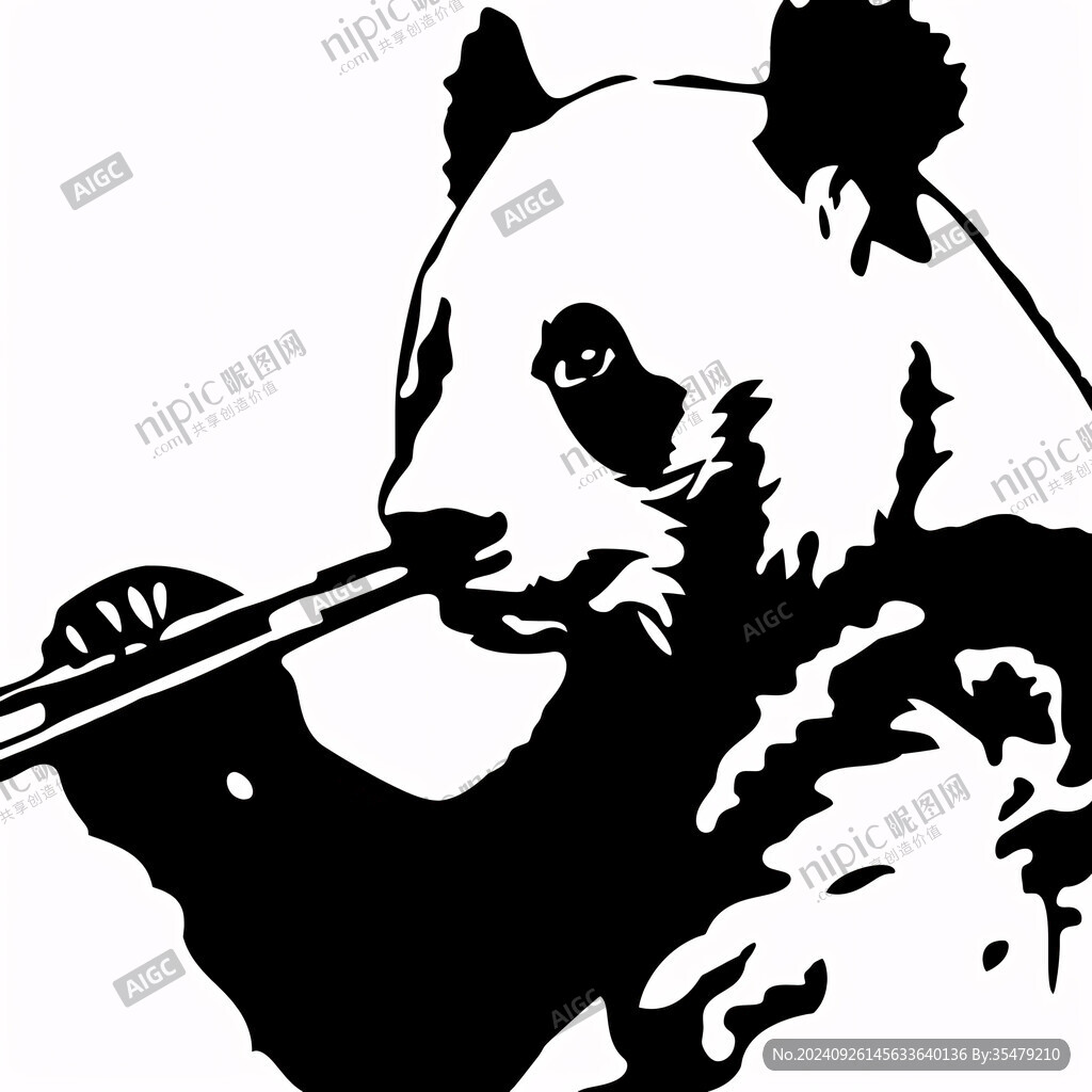 熊貓吹奏薩克斯風