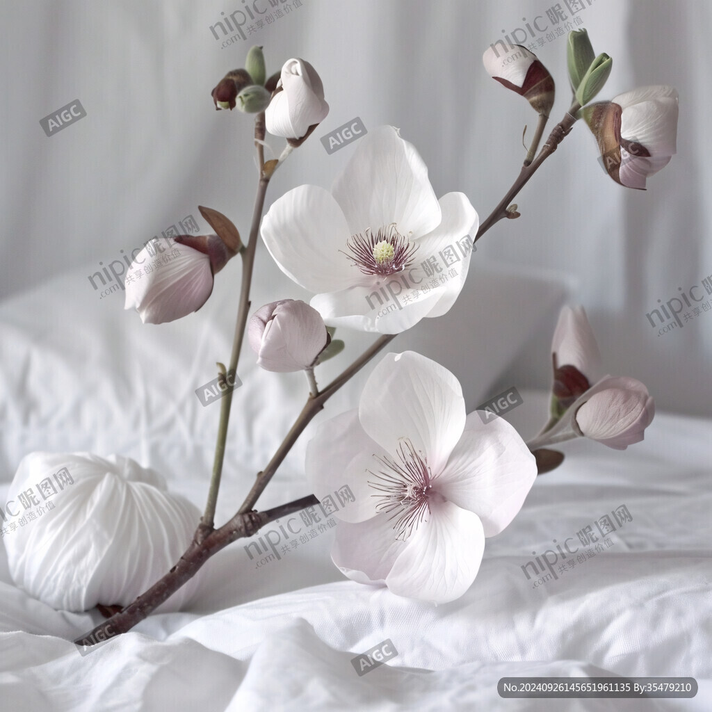 潔白花瓣 溫柔綻放