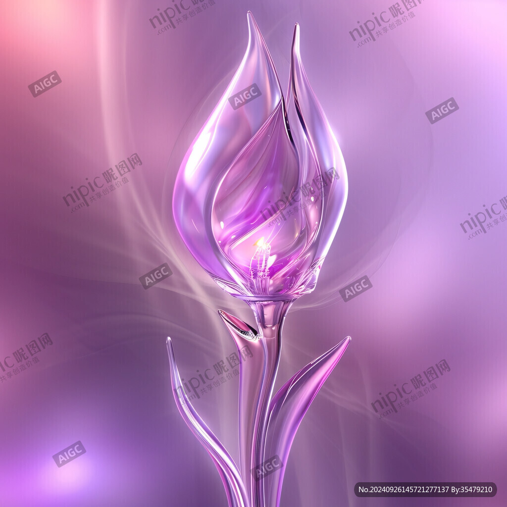 玻璃花 夢(mèng)幻紫