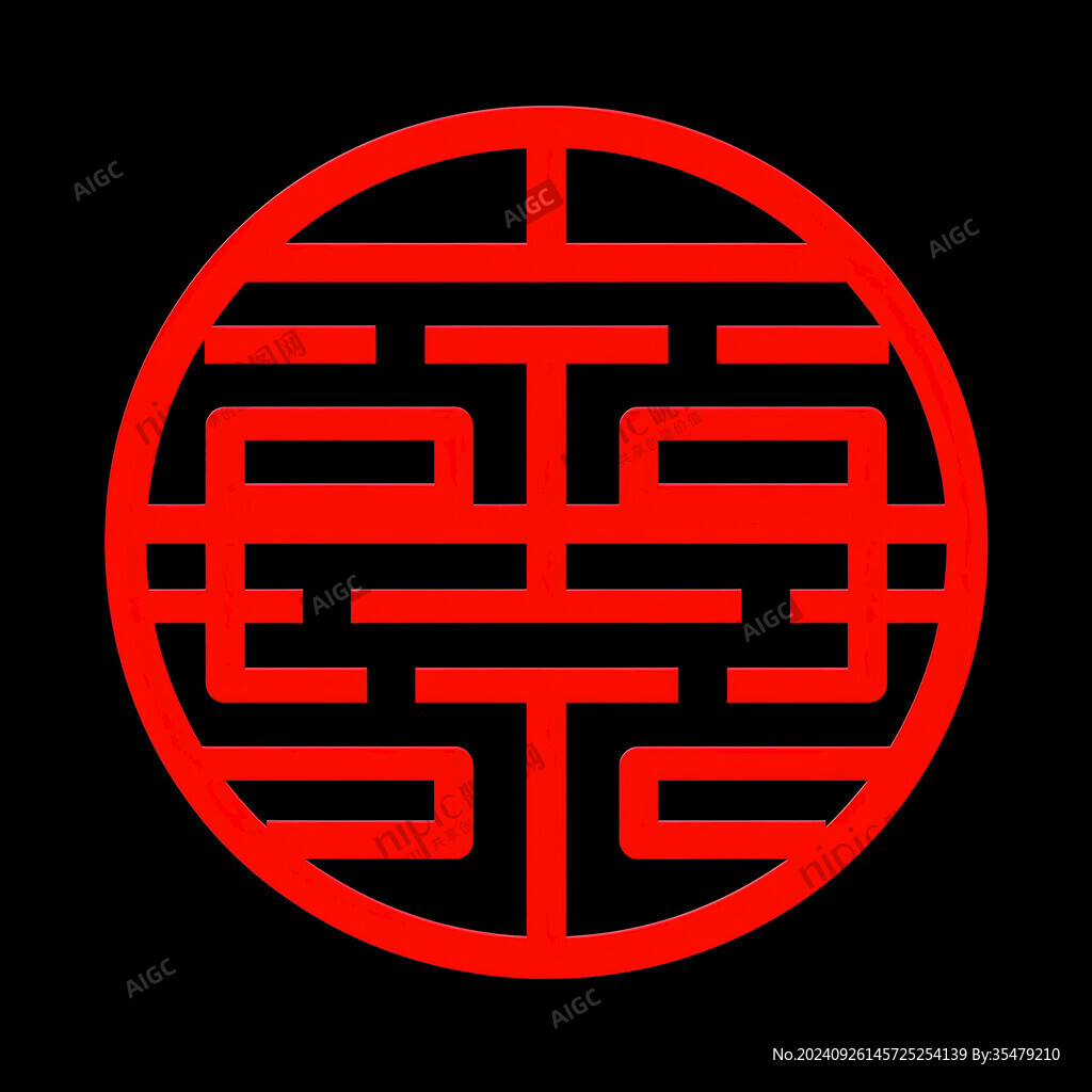 喜字設計印章