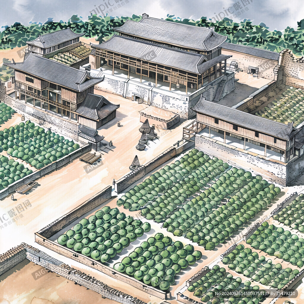 戚家軍紀(jì)念館插畫
