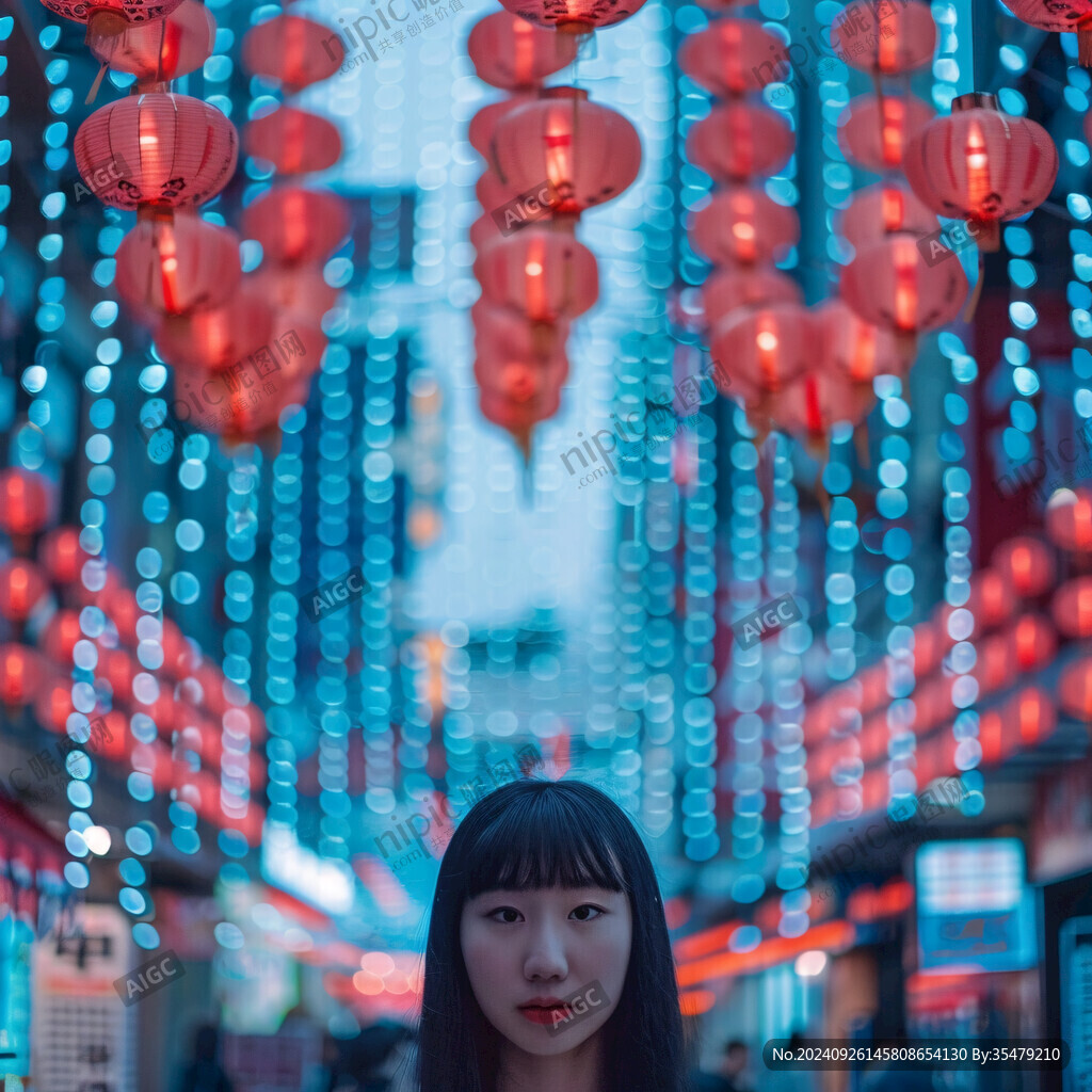 元宵節(jié)燈籠下
