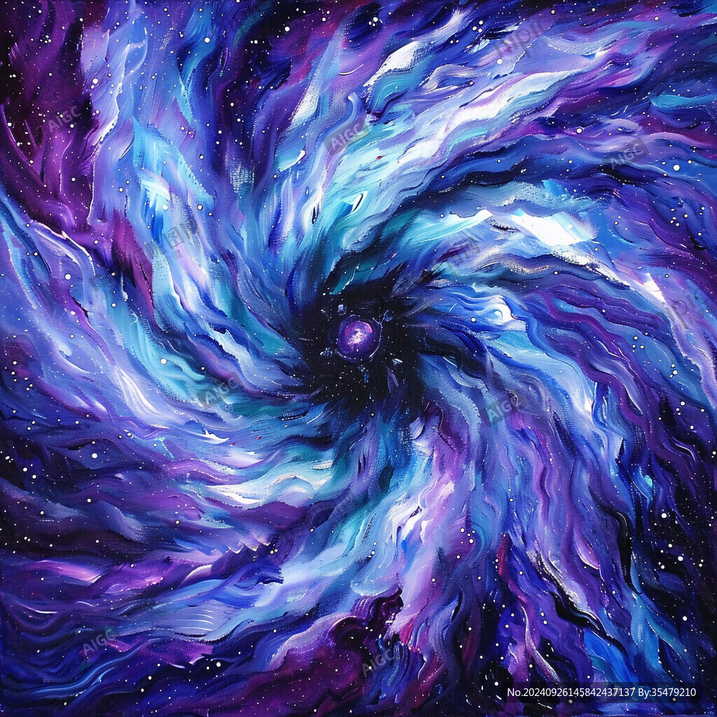 星云漩渦裝飾畫