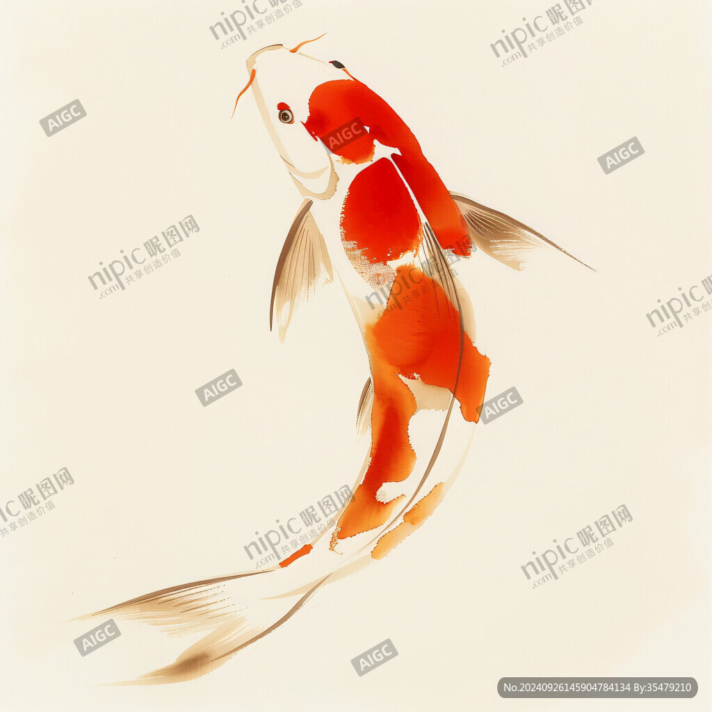 插畫錦鯉