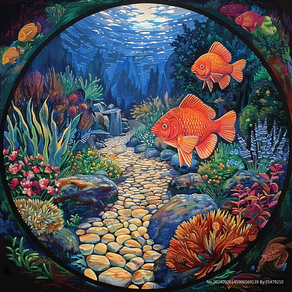 水族館立體畫