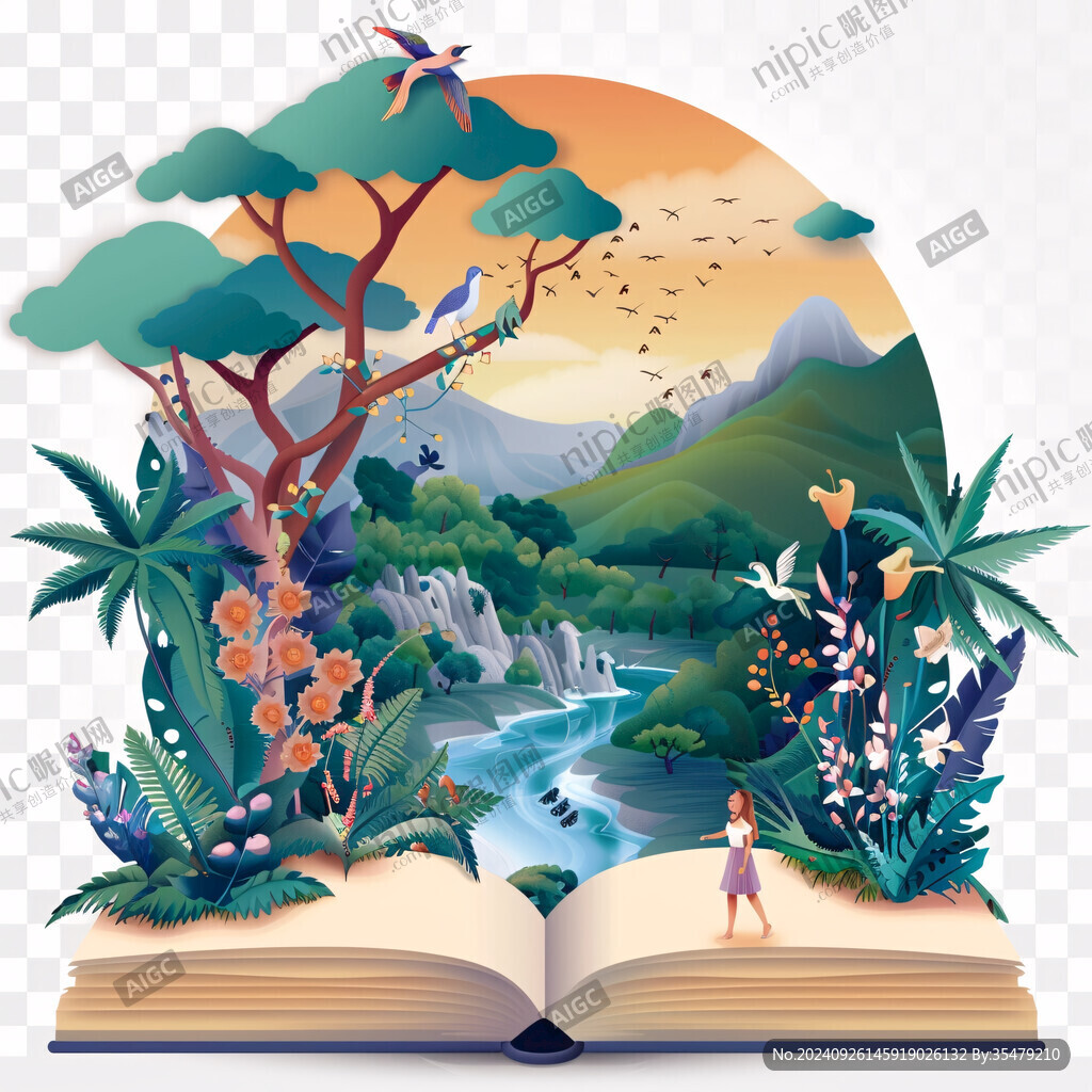 百科全書插畫