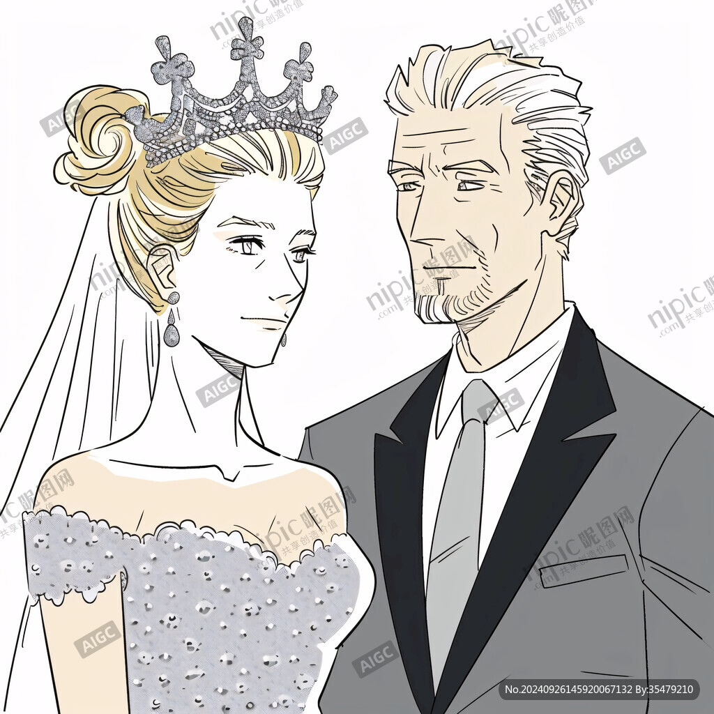 漫畫結(jié)婚人物