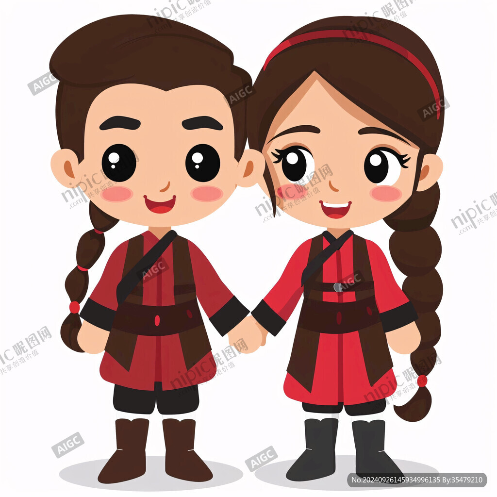 童趣漢服 萌娃牽手