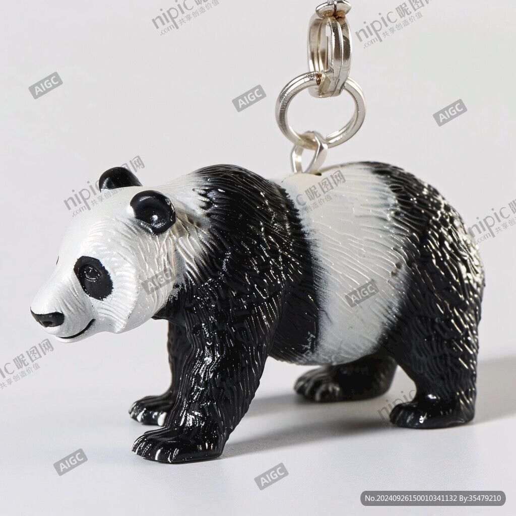 可愛(ài)熊貓鑰匙扣