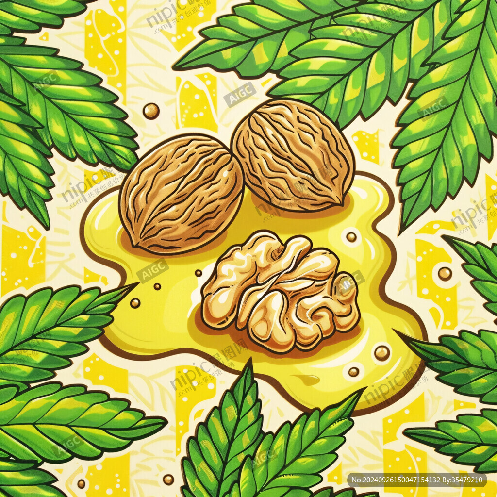 核桃與大麻葉的奇妙組合
