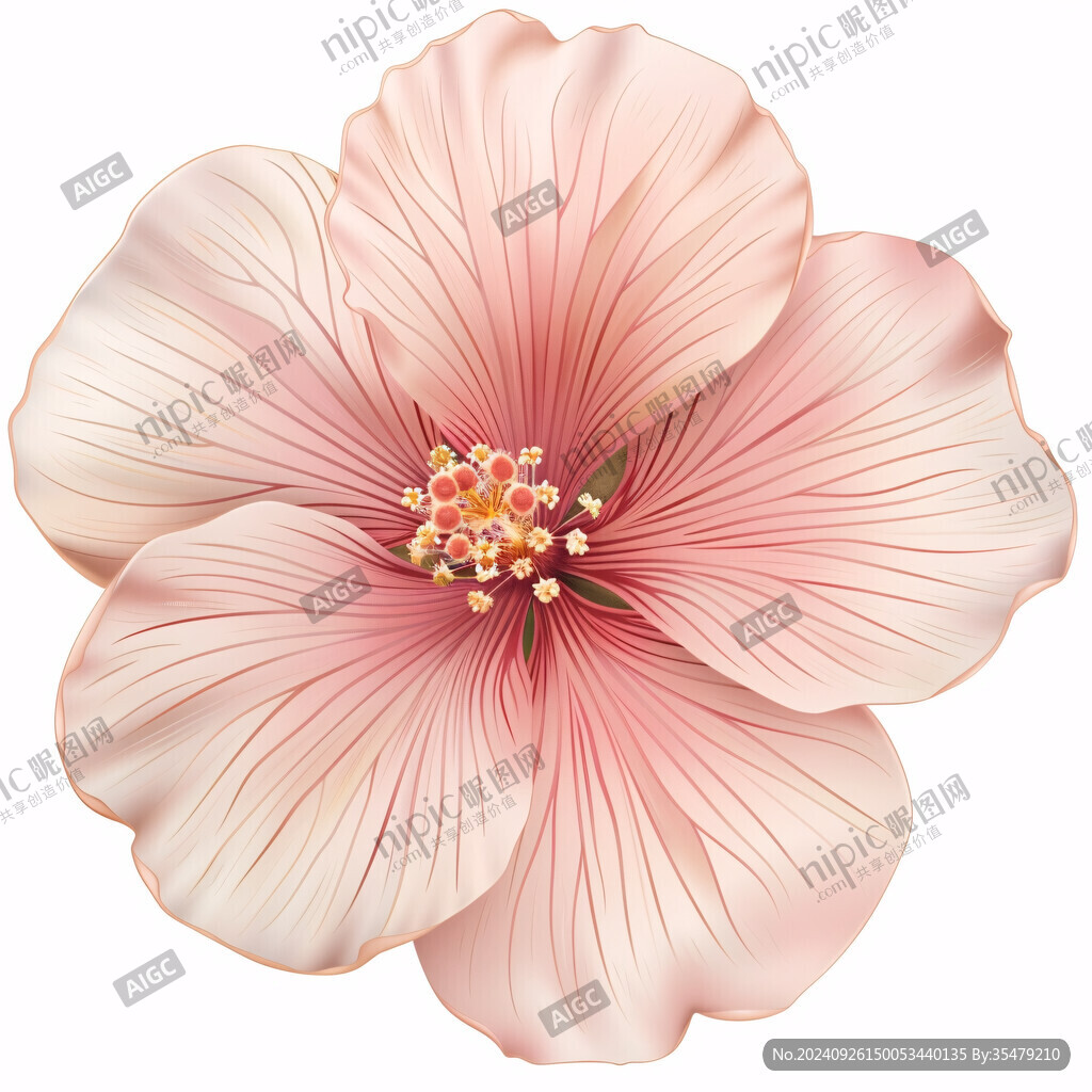 溫柔粉色的花朵
