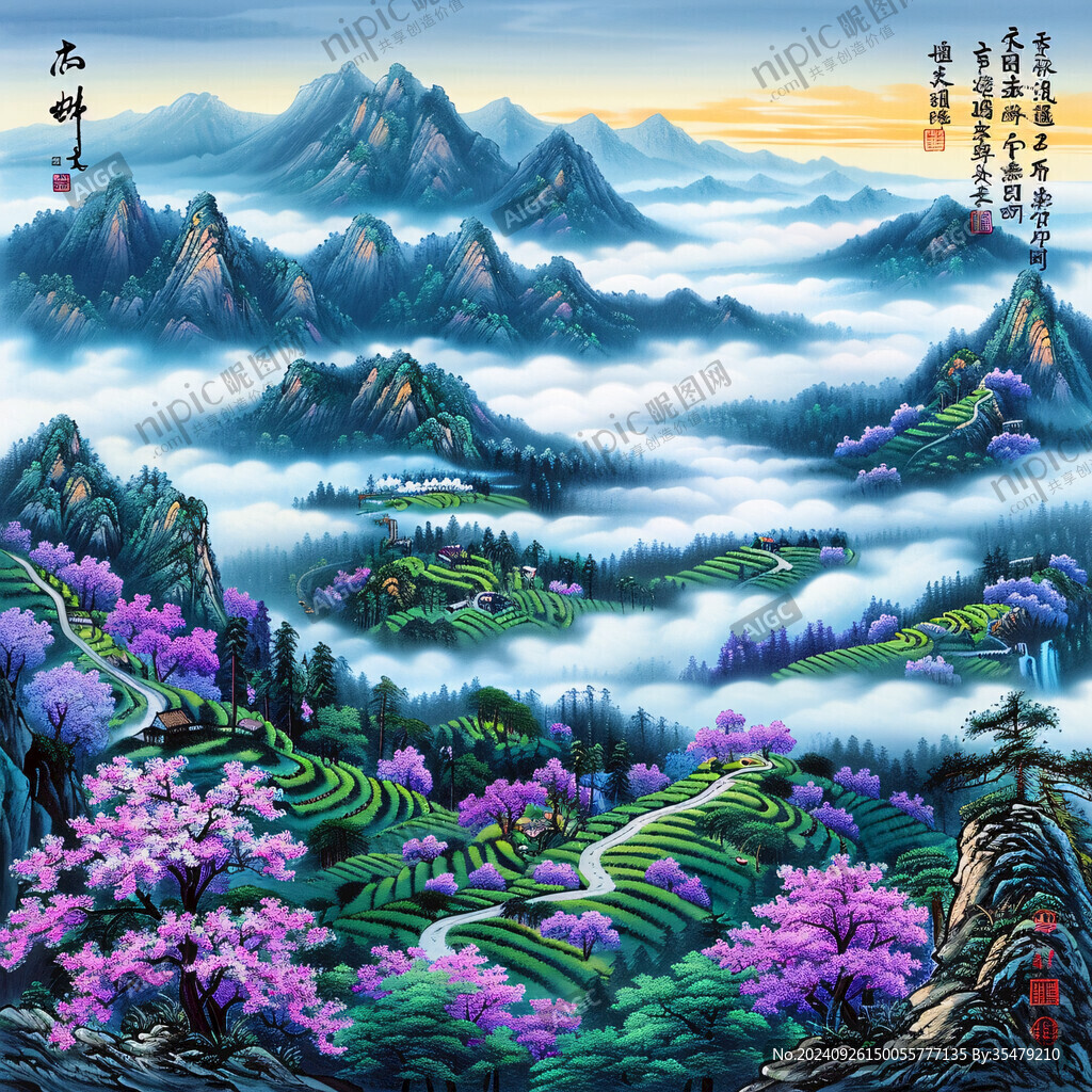 云海山色 人間仙境