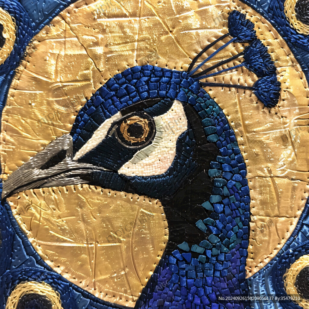 刺繡孔雀 精美絕倫