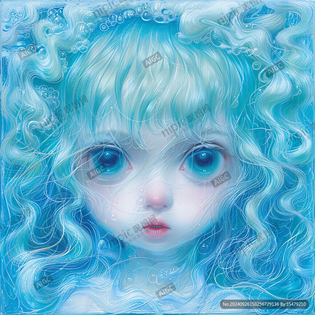 冰藍(lán)少女 夢(mèng)幻眼神