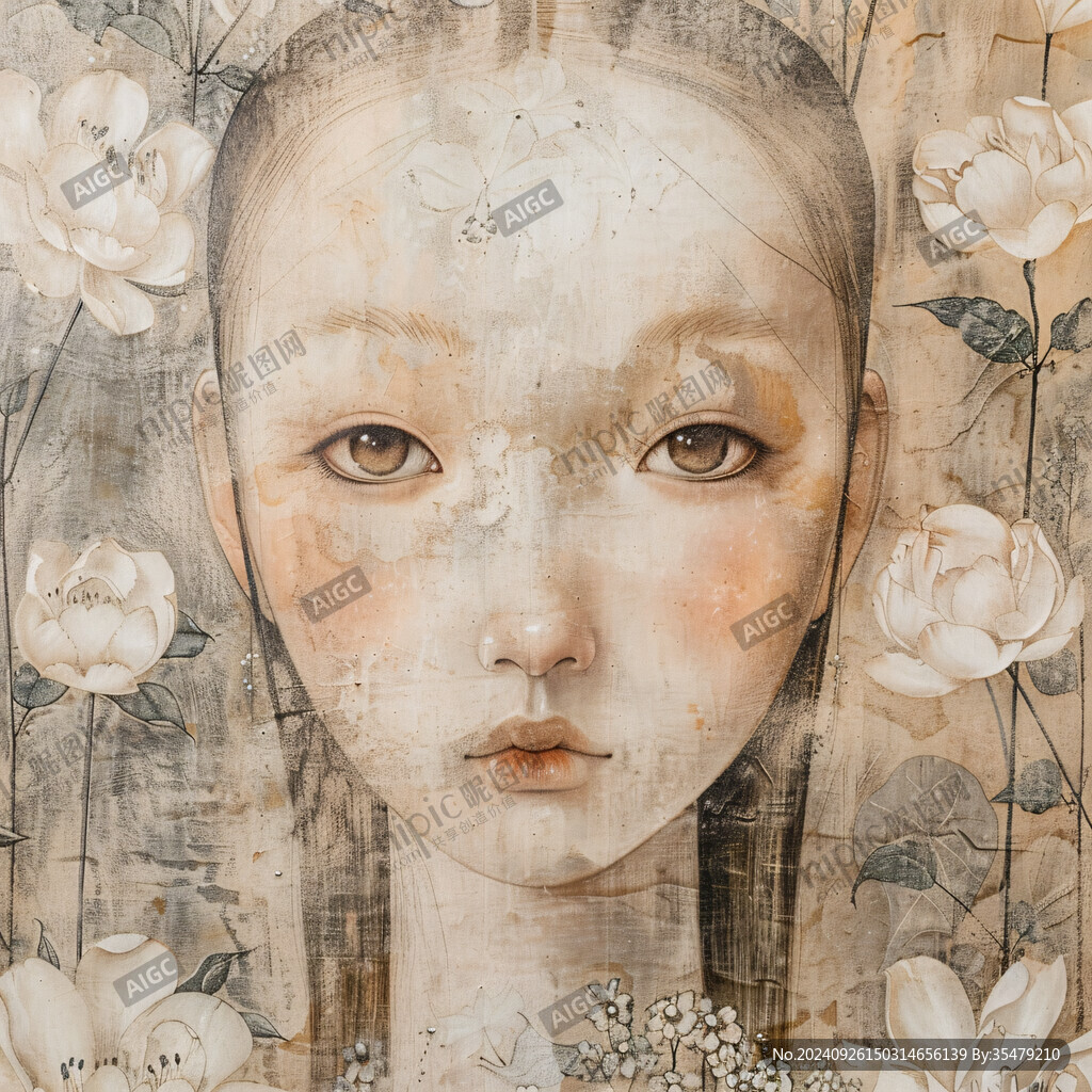 花间少女 静谧温柔 花间少女 静谧温柔