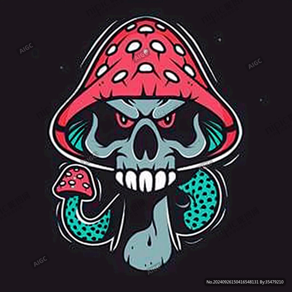 毒蘑菇骷髏頭