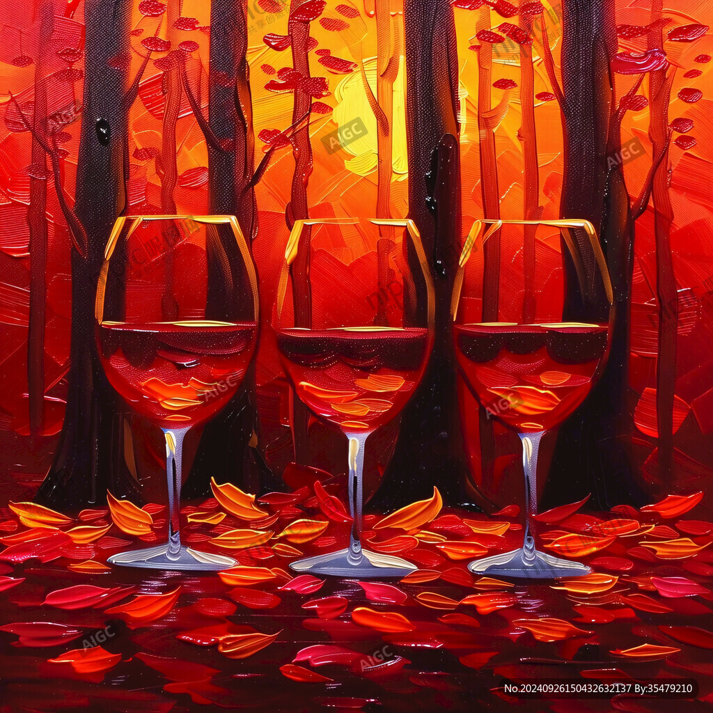 秋日紅酒森林