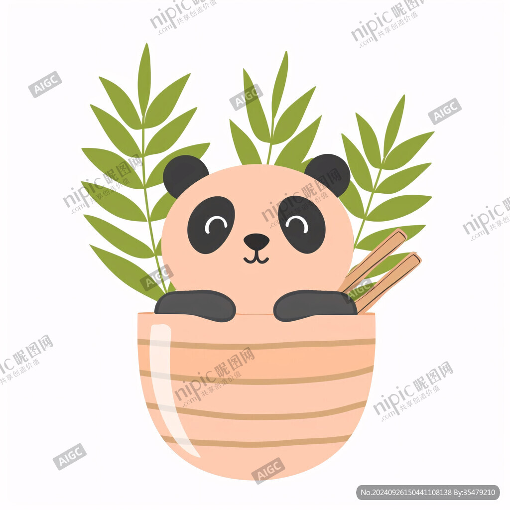 萌萌噠熊貓吃面