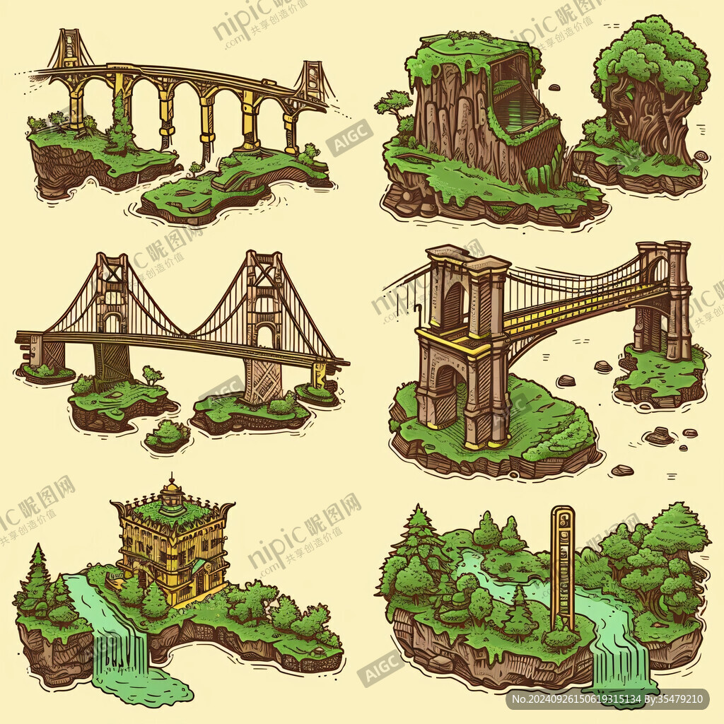 奇幻漂浮島嶼 夢幻建筑