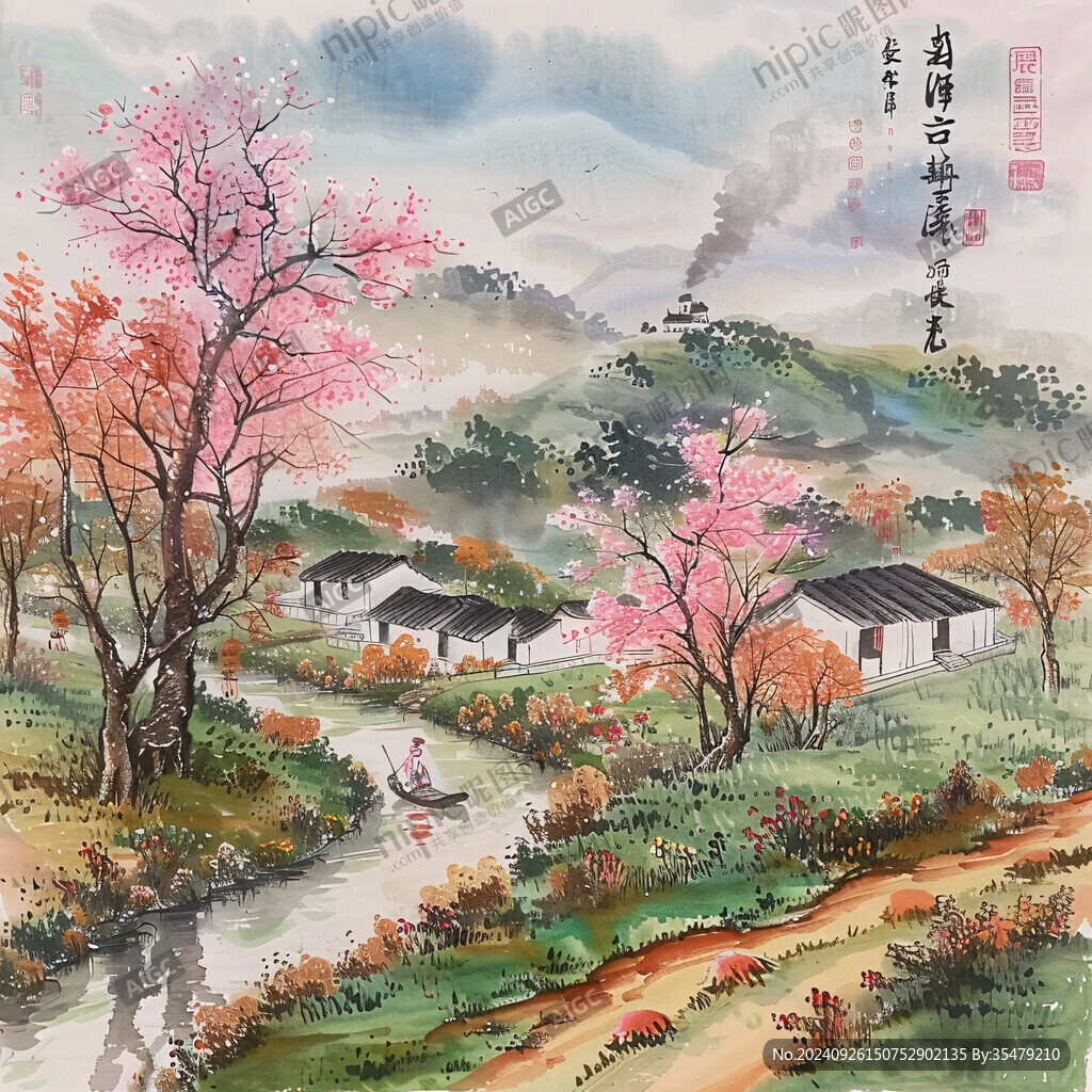春色滿園 山河秀麗