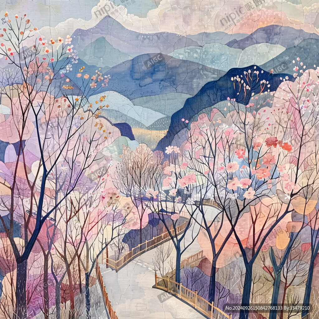 春光山色 粉紅花海