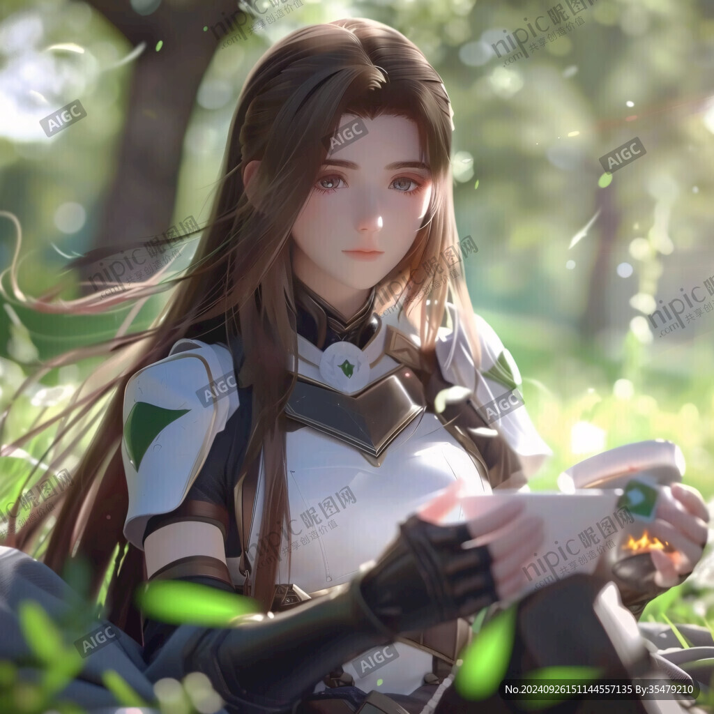 綠蔭下的少女