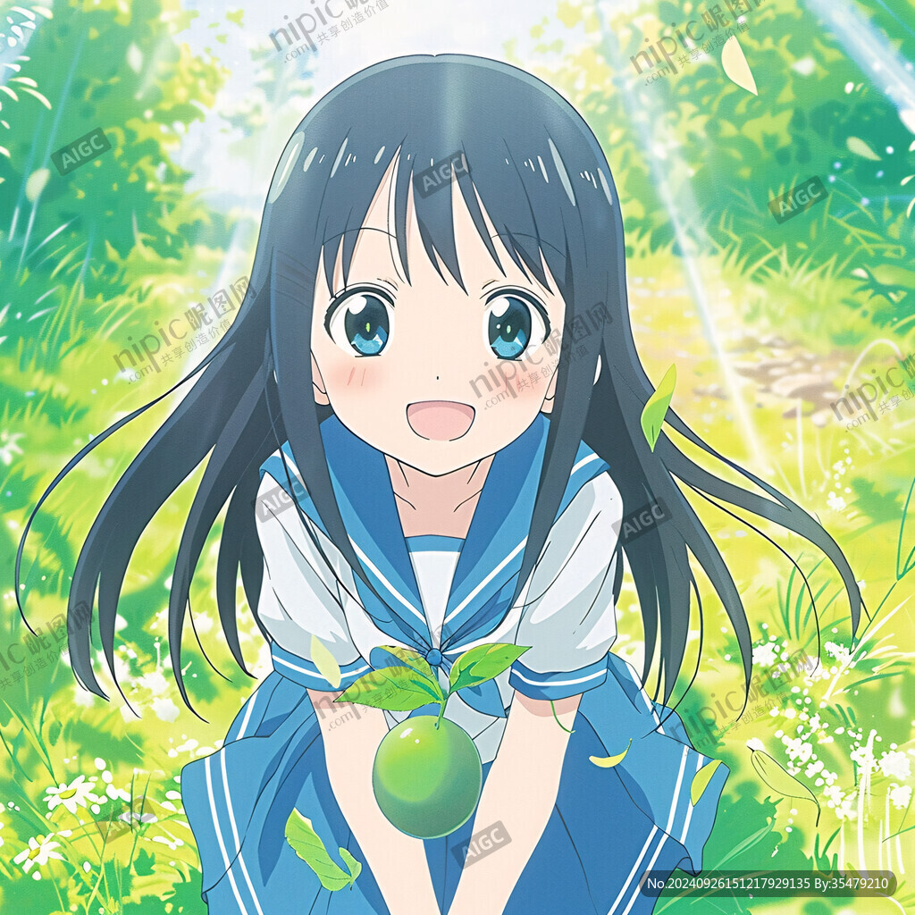 陽光少女 清純笑容