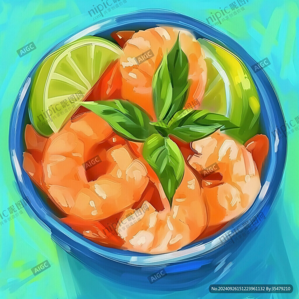 檸檬香草蝦仁沙拉