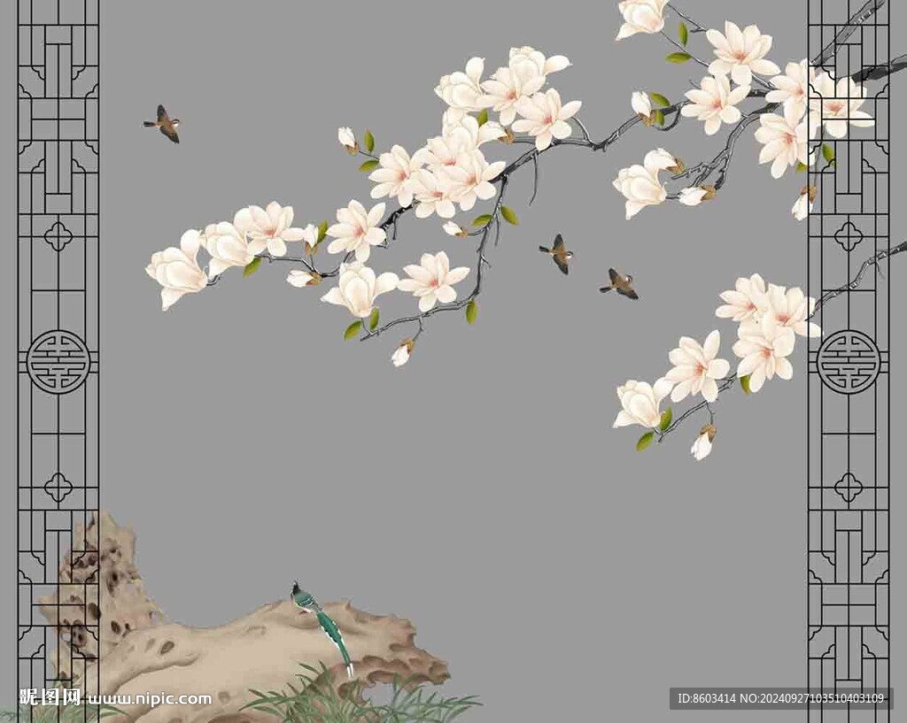 高清分層透明底推拉門打印圖