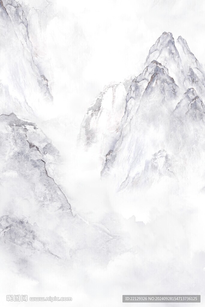 復式大理石紋山水背景墻