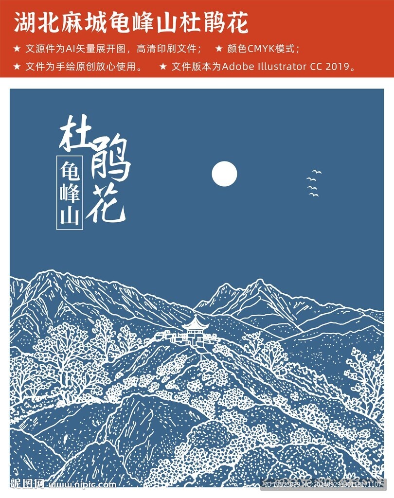 湖北省麻城龜峰山杜鵑花