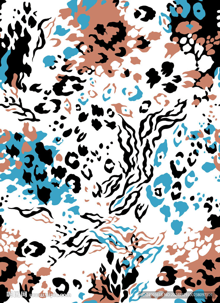 矢量豹紋