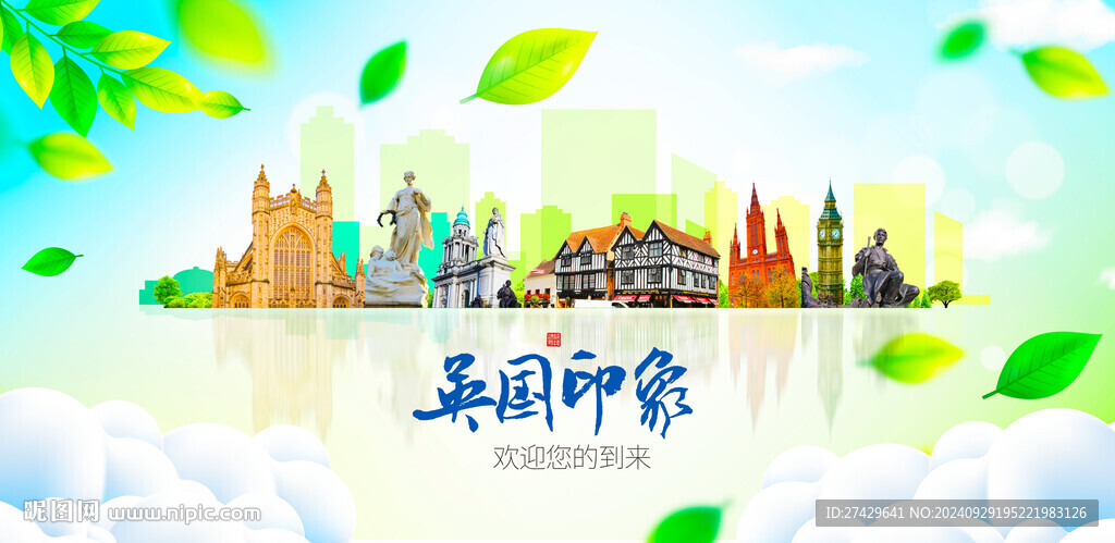 英國城市旅游展板