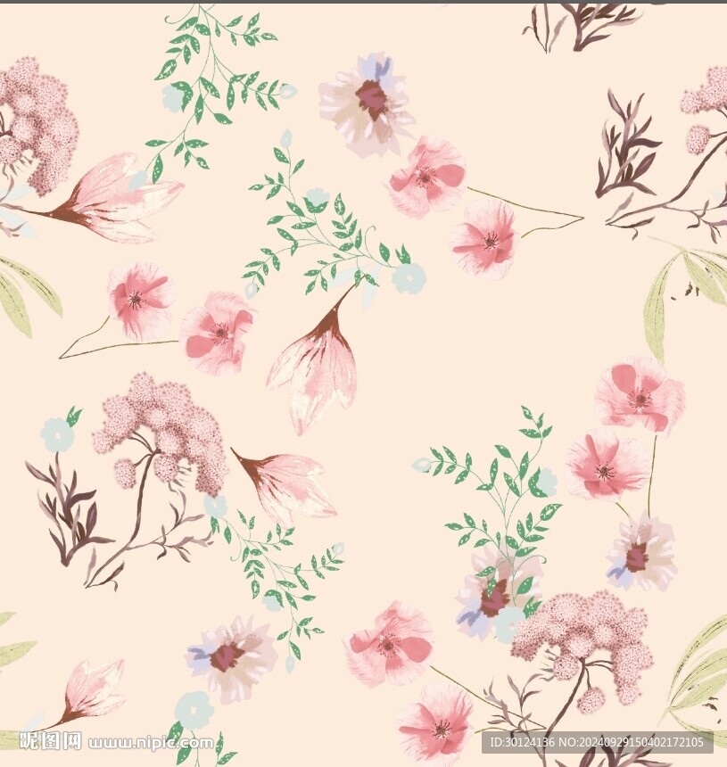 亂花  水彩花
