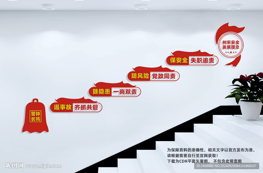 安全生產樓梯文化墻