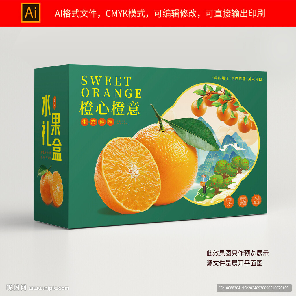 橙子包裝禮盒