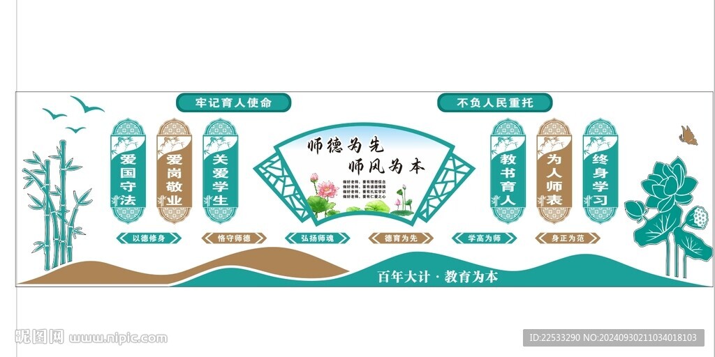 學校師德師風文化墻