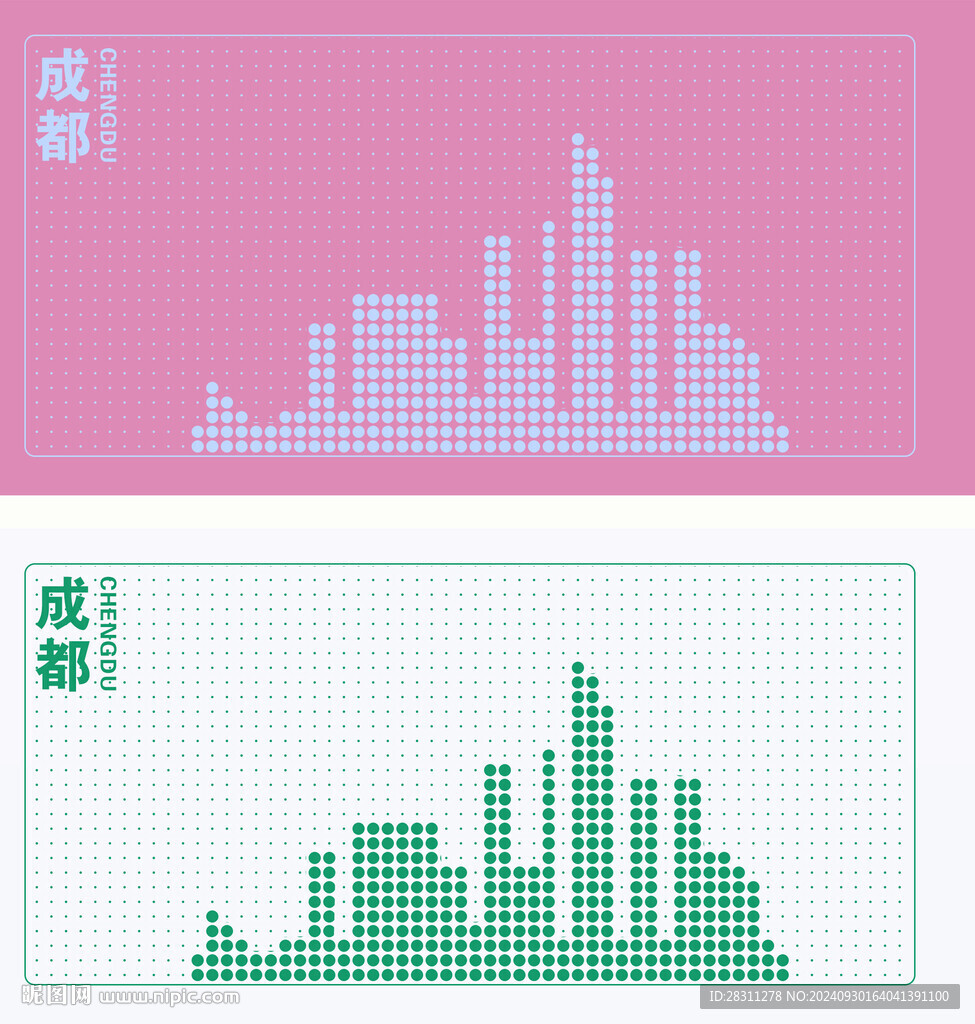 城市剪影成都