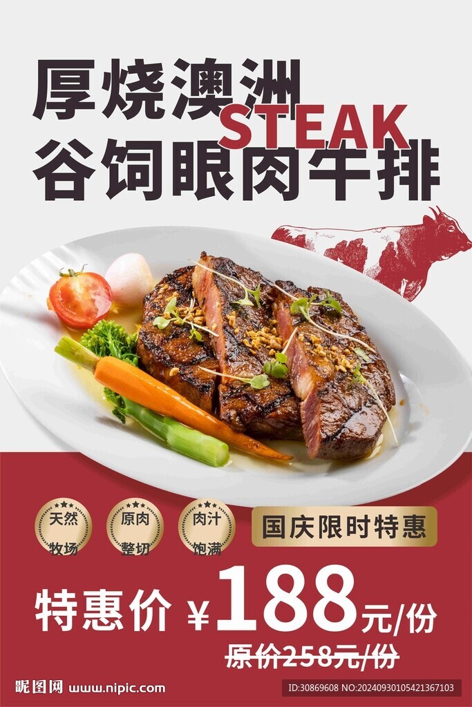 牛排海報(bào)