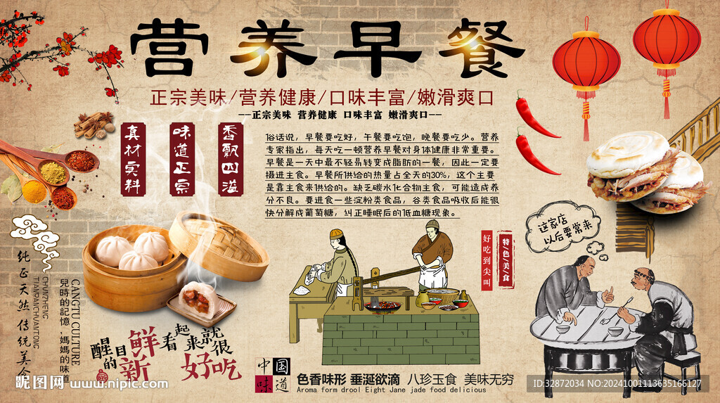 營養(yǎng)早餐背景墻