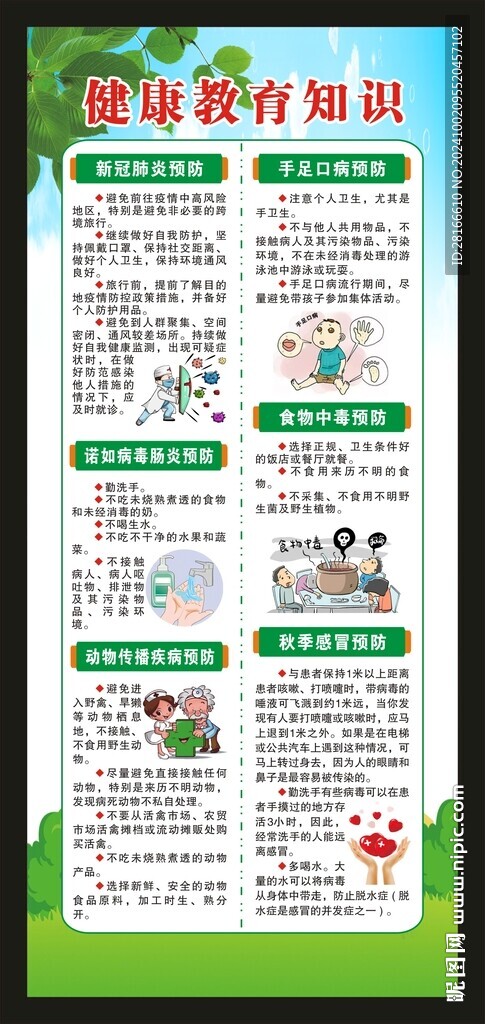 健康教育知識展架
