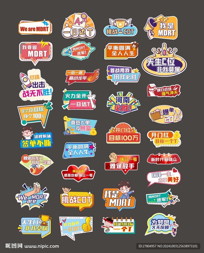 異形手舉牌