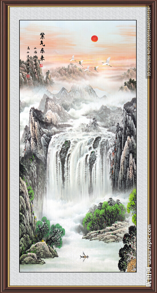 豎幅山水畫