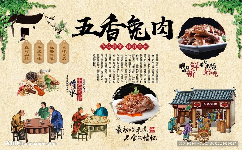 五香兔肉