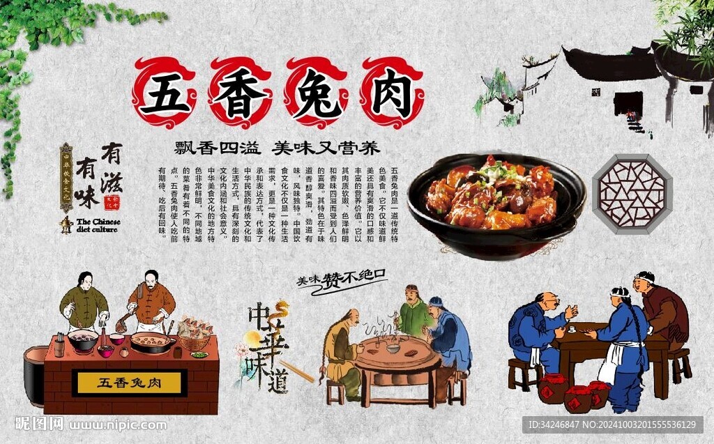 五香兔肉